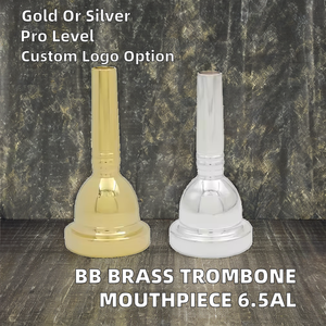 Alta calidad profesional BB oro plata amarillo Alto <span class=keywords><strong>trombón</strong></span> <span class=keywords><strong>boquilla</strong></span> 6.5AL accesorios de instrumentos de latón venta al por mayor - Product Image 3