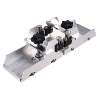 Boîte à rainures pour frettes de guitare avec pinces, en alliage d'aluminium, outils de fabrication et de réparation pour les luthiers de guitare, pour les manches de guitare, les touilles, les pièces