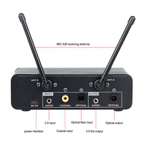 Micrófono Dinámico Profesional T10, Precio de Fábrica, Inalámbrico Portátil de 2 Canales con Patrón Polar Cardioide para Karaoke - Product Image 5