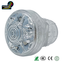 Vente en gros de lumières LED programmables RGB à 4 fils E14 AC24V DMX512 45 mm, indice de protection IP65, angle de 360°, pour parcs d'attractions