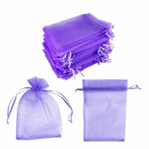 Bolsa de Regalo Pequeña con Logotipo Personalizado, Organza Transparente con Cordón de Cierre, Bolsa de Regalo de Organza Transparente con Cordón - Product Image 2