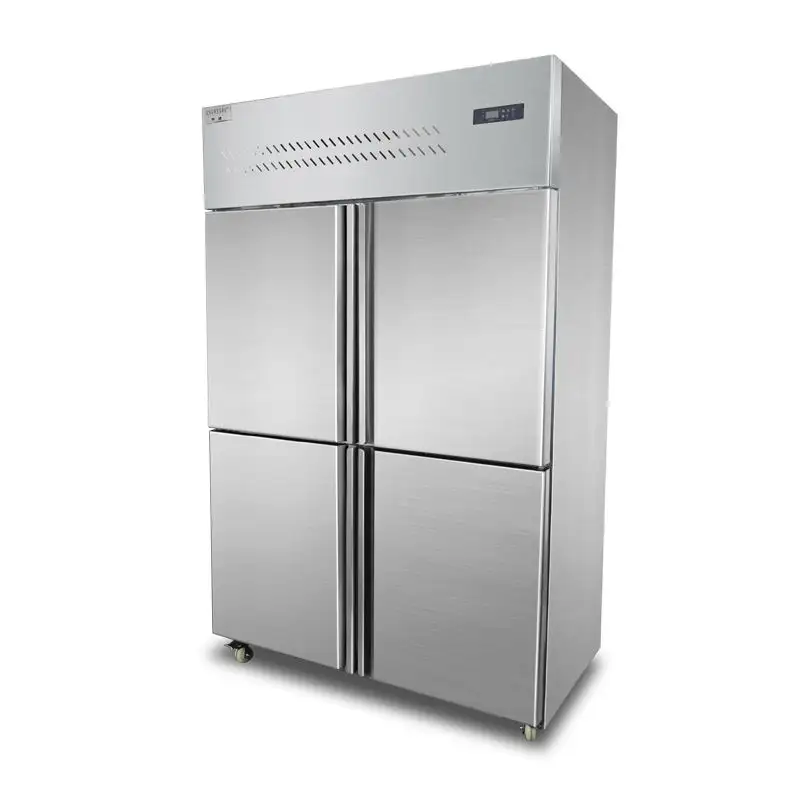 RUITAI Suporte de refrigerador em aço inoxidável com 4 portas para uso na cozinha