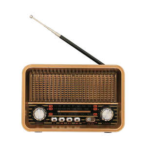 Radio vintage à grain de bois, FM AM SW 3 bandes, haut-parleur portable avec lecteur MP3 USB et carte TF, audio de bureau rétro, décoration d'intérieur - Product Image 6