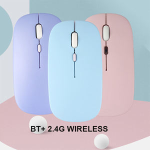 เมาส์ไร้สายแบบ Type C สองโหมด กำลังเป็นที่นิยม เมาส์ไร้สายแบบ Ergonomic ชาร์จไฟได้ บลูทูธ - Product Image 4