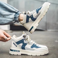 M8501 yeni erkek botları yürüyüş tarzı kalın taban Anti kayma aşınmaya dayanıklı açık spor orta üst tulum çizmeler erkek Sneakers