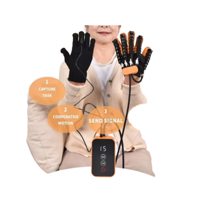 Guanti Elettrici per Riabilitazione della Mano Massaggiatore per Dita Allenatore per la Salute della Mano Post-Ictus con Riscaldamento Temporizzato Modello TODO - Product Image 1