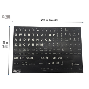 Autocollants de clé de clavier peau anglaise clé complète étiquette de Version américaine pour <span class=keywords><strong>macbook</strong></span> 13/14/15 pouces autocollants étanches transparents - Product Image 5