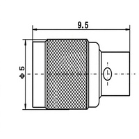 Connecteur coaxial RF mâle en laiton plaqué or 50 SMP à montage sur circuit imprimé avec butée limitée pour câble CXN3506
