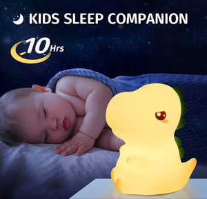 Lámpara Nocturna de Dinosaurio para Niños, Lámpara de Silicona LED, Luz Nocturna de Silicona Regulable y Recargable para Niños - Product Image 2