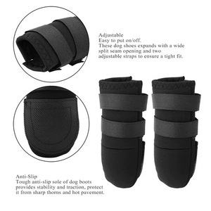 Protections pour pattes de chien, couvre-chaussons chauds et durables en tissu, pour chiens de petite, moyenne et grande taille. - Product Image 5