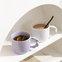 Tasse à café créative à poignée torsadée de style ins coréen tasse à thé au lait et café espresso en porcelaine