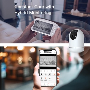 5.5 pouces caméra nounou sans fil intelligente <span class=keywords><strong>Babyphone</strong></span> 2300ft appel audio bidirectionnel Tuya App moniteur de sommeil avec affichage - Product Image 3