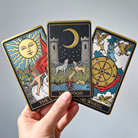 Fabrication de jeux de tarot et d'oracle personnalisés, cartes 330 g/m² à cœur noir allemand, solutions OEM pour jeux de table professionnels