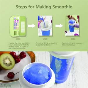 Nuevas llegadas Magic Cup Slushy Maker Reutilizable Instant Slushie Cup con tapa Food Safe Silicone Squeeze Icy Cup - Product Image 2