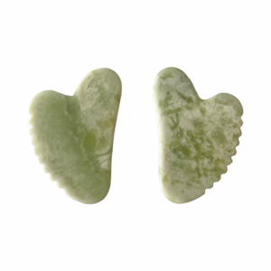 Jade Natural Guasha Masajeador facial Cristal Cuarzo Rosa Gua Sha Piedra Tablero de raspado Logotipo personalizado Jade Facial Gua Sha Herramienta - Product Image 5