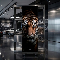 Écran d'affichage numérique pliable double face à LED pour panneau publicitaire ultra-fin