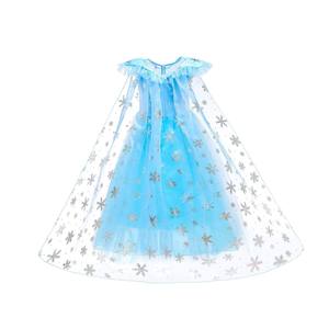 بيع بالجملة فساتين أطفال إلسا بلا أكمام الأزرق فستان الأميرة هالوين كرنفال حفلة الأميرة إلسا زي مع الملحقات - Product Image 2