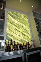 Marbre translucide Faux Albâtre Pierre Artificielle Panneau Onyx Rétro-Éclairé pour Décoration Intérieure Mur pour Hôtel