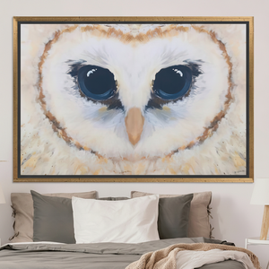 Elegant Abstract Owl <b>Canvas</b> Print: Modern Wall Decor,GOLD <b>FRAMED</b> <b>CANVAS</b> - Product Image 3