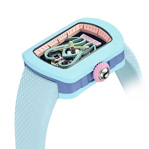 <span class=keywords><strong>Montre</strong></span> <span class=keywords><strong>mécanique</strong></span> automatique à tourbillon pour homme, design personnalisé OEM, marque privée, style fibre de carbone, squelette, - Product Image 5