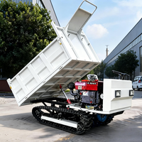 Camion benne sur chenilles direct usine, homologué CE EPA Euro5 Diesel, haute capacité de charge, pour le transport de matériaux de génie civil, pompe rapide