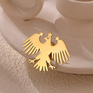 Broche en acier inoxydable avec nouvel emblème de la Syrie, aigle, pour les occasions spéciales, bijoux syriens - Product Image 5