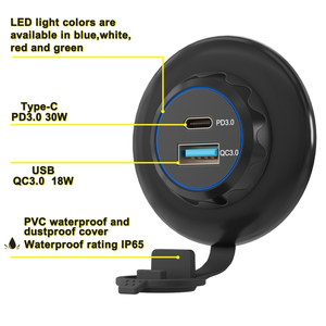Prix de gros usine Chargeur USB pour voiture 24V DC 12V 24V Double ports USB Prise de chargeur de voiture USB avec ports QC PD3.0 - Product Image 6