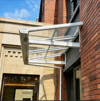 Abri de voiture en aluminium pour allée d'accès, structure d'ombrage pour portique, usage commercial et résidentiel