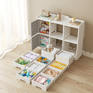 Table d'alimentation <span class=keywords><strong>de</strong></span> chambre à coucher Tiroirs <span class=keywords><strong>de</strong></span> <span class=keywords><strong>rangement</strong></span> pour bébé anti-poussière Armoire à jouets pour chambre d'enfants Jeu Armoires pour enfants en plastique - Product Image 2