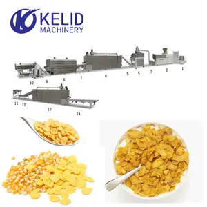 Corn Flakes Making Plant Breakfast Cereals Extrusion Machine