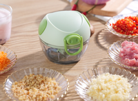 Picadora de Alimentos Inalámbrica de 280 ml, Mini Procesador Recargable por USB para Picar Ajo
