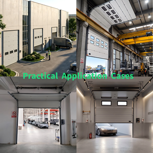Puerta Seccional Industrial con Certificación ISO9001 y CE, Puerta Automática de Aluminio Aislada para Almacenes, Control Eléctrico, Puerta de Seguridad Alta - Product Image 6