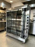 Rôtissoire Électrique Commerciale en Acier Inoxydable à Prix d'Usine, Machine à Griller le Poulet et la Viande, Four à Poulet Grillé