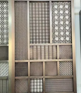 High quality stainless steel decorative metal room divider screen mesh