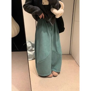 <span class=keywords><strong>Pantaloni</strong></span> da <span class=keywords><strong>donna</strong></span> <span class=keywords><strong>a</strong></span> gamba larga in <span class=keywords><strong>velluto</strong></span> <span class=keywords><strong>a</strong></span> <span class=keywords><strong>coste</strong></span> spesso, stile retrò, eleganti e casual, nuova collezione Primavera 2026 - Vendita all'ingrosso - Product Image 2