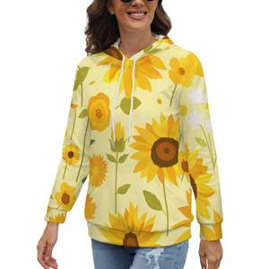 Sudadera con capucha y manga para mujer con imagen personalizada - Product Image 2