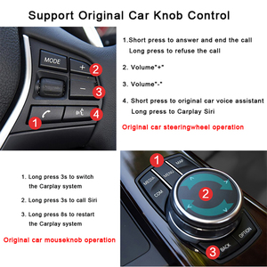 أبل كاربلاي أندرويد أوتو لـ BMW F01 F02 F10 F11 F26 F70 F71 E25 E60 E84 E92 وحدة سيارة CIC - Product Image 4