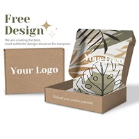 Factory Custom Kraft Paper Biodegradable Environmentally Friendly Color Printing Mailing Box Clothing Transportation Packaging