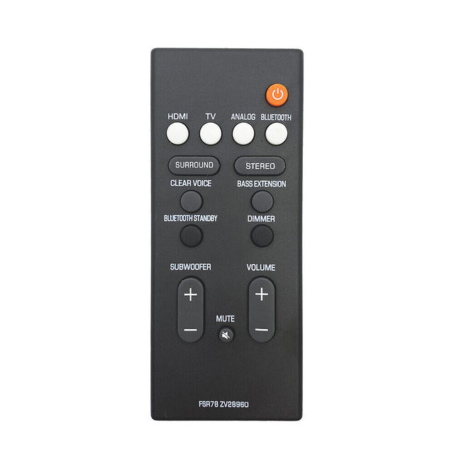 New FSR78 ZV28960 Remote Control for Yamaha Sound Bar YAS-106 ATS-1060 YAS-107