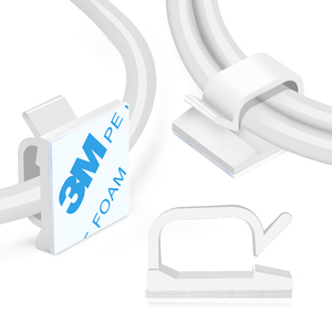 Morsetto per Cavi Autoadesivo con Adesivo 3M, Clip in Plastica Nylon per Organizzazione Cavi - Product Image 2