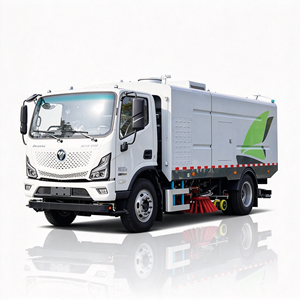 Camión barredor de nueva energía Foton de 12 toneladas, camión barredor y lavador de carreteras, camión barredor de saneamiento para limpieza de carreteras urbanas - Product Image 3