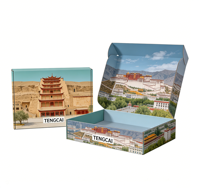 Boîtes d'expédition pliables écologiques en carton ondulé personnalisées avec revêtement UV, pelliculage mat, gaufrage et doublure en mousse pour emballage cadeau et artisanat