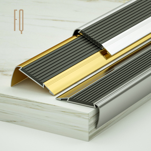 Anti kayma kauçuk alüminyum merdiven burun adım Metal porselen kenar merdiven <span class=keywords><strong>Nosing</strong></span> alüminyum merdiven burun - Product Image 6