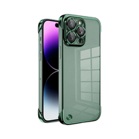Étui de téléphone miroir anti-choc demi-boîtier sans cadre pour Redmagic Realme pour iPhone 11/11 Pro Max 16 Pro Max pour iPhone