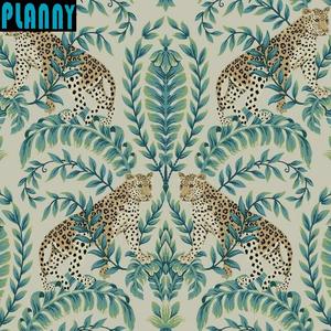 2022 nouveau Design <span class=keywords><strong>Jungle</strong></span> léopard papier peint pour la conception intérieure murale personnalisée pour magasin - Product Image 6