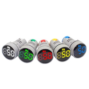 <span class=keywords><strong>Hertz</strong></span> medidor Digital de luz de plástico 22mm 12v Panel verde rojo blanco Led azul LED Color en tiempo de entrada horas indicador de la lámpara - Product Image 1