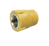 Raccord PPR femelle ZHONGCAI 1 pouce DN32 avec insert en laiton résistant à la corrosion pour plomberie