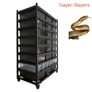 Système de rack chauffant pour reptiles de grande taille, boîtes d'élevage pour serpents, Python ball, Géco, avec support et étagère - Product Image 1