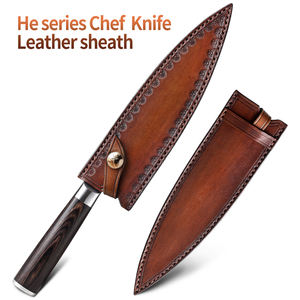 ハイエンド職人ブラウンマルチツールカスタムキッチンナイフアクセサリーレザーナイフシースギフト - Product Image 5