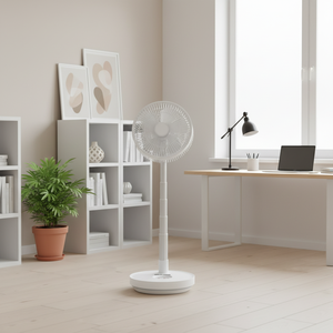<span class=keywords><strong>Ventilateur</strong></span> <span class=keywords><strong>portable</strong></span> pliable manuel en plastique, oscillant, avec télécommande, pour maison, voiture, hôtel, extérieur - Rechargeable par USB - Product Image 2